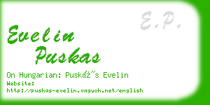 evelin puskas business card